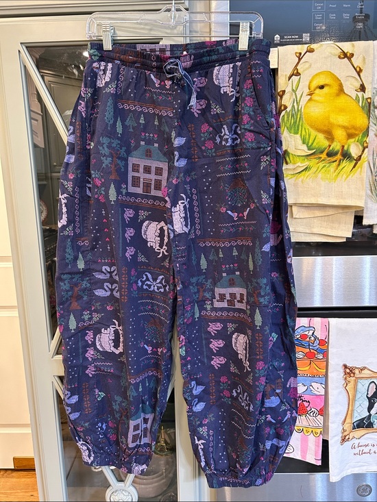 Urban Outfitters Pants - Urban Outfitters Navy Patchwork Print Joggers NWOT